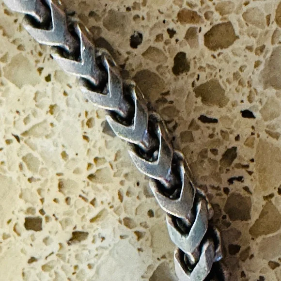 Men's Silver Wheat chain - Picture 6 of 7